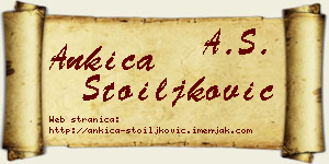 Ankica Stoiljković vizit kartica